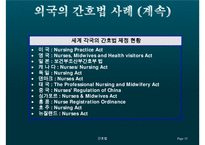 간호법, 간호법 제정, 의료법과 간호법의 비교, 국내외 간호법 비교, 간호계의 노력, 간호법 제정에 관한 쟁점 사항-15