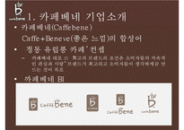 카페베네 기업분석과 카페베네 SWOT분석및 마케팅전략분석과 향후방향제안 PPT-3