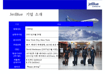 초우량 저가 항공사 제트블루 [Jet Blue Airways]서비스마케팅전략- 온라인 정보시스템,공짜마케팅,새로운상품 개발,위기관리등--3
