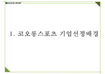 코오롱스포츠 브랜드분석과 SWOT분석및 코오롱스포츠 향후 마케팅전략 방안제안 PPT-3
