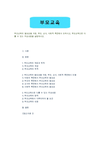 [부모교육] 부모교육의 필요성을 아동, 부모, 교사, 사회적 측면에서 논하시고, 부모교육으로 다룰 수 있는 주요내용을 설명하시오-1