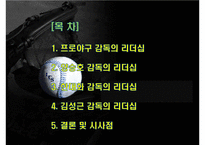 프로야구 감독들의 리더십 유형-2