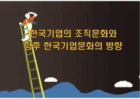 한국기업의 조직문화와 향후 한국기업문화의 방향-1