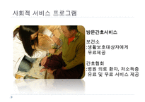 노인복지정책, 독거노인에게 행해지는 프로그램, 노인복지정책의 개념, 노인복지정책의 이념, 사회보장정책, 공공부조정책, 사회적서비스프로그램-12