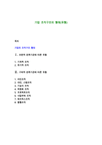 기업 조직구조의 형태(유형)-1