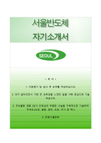 [서울반도체자기소개서] 서울반도체 정규직(신입) 합격자소서와 면접기출문제-1