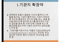 호흡기계약물, 기관지확장약, 마약성진해제, 거담제, 점액용해제, 효소제-2