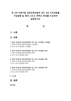 제 3차 어린이집 표준보육과정과 만3-5세 누리과정을 구성방향 및 체계 그리고 목적과 목표를 비교하여 설명하시오-1