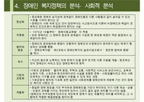 [A+ 추천레포트][장애인복지 정책] 장애인의 개념, 장애인복지 정책의 역사, 정애인복지 정책 분석, 장애인복지정책 현황, 문제점 및 장애인복지 정책 개선방안-12