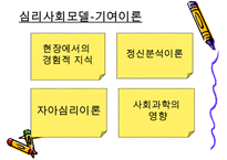 정신역동모델 심리사회모델 인지행동모델에 대한 개념과 과정 및 유용성과 한계점-16