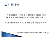 [추천PPT]국민기초생활보장제도(국민기초생활보장제도 주요연혁, 개요, 국민기초생활보장제도 지침, 국민기초생활보장제도 급여수준, 국민기초생활보장제도 조사 내용, 국민기초생활-18