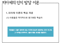 [A+ 추천레포트][인지발달이론] 인지 발달과 언어 - 발달의 3가지 원리, 피아제의 인지발달이론, 인지발달의 기본 개념, 인지발달의 4단계, 피아제 이론 현대적 관점·시사점, 비고츠키 인지발달이론, 피아제와 비고츠키 비교PPT자료-6
