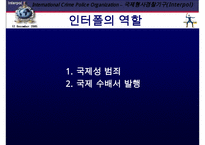 국제 형사 경찰 기구 인터폴에 대한 이해와 문제점 및 분석 발표(인터폴 목적, 필요성, 조직, 역할, 문제점)PPT자료-18