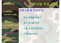 [군대 심리학] 군대심리학의 개념과 군대 내의 심리학의 법칙들 발표자료-19