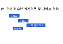 [장애청소년 복지] 장애 청소년의 현황과 실태 및 문제점과 장애 청소년 복지정책 및 서비스의 실천방안-8
