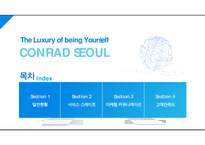 The Luxury of being Yourself, CONRAD SEOUL(콘래드 서울 호텔 분석 PPT)-2