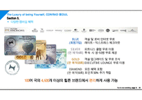The Luxury of being Yourself, CONRAD SEOUL(콘래드 서울 호텔 분석 PPT)-14