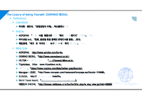The Luxury of being Yourself, CONRAD SEOUL(콘래드 서울 호텔 분석 PPT)-17