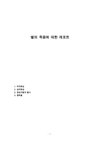 별의 죽음에 대한 레포트-1