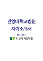 [건양대학교병원자기소개서] 건양대학교병원(신규간호사)자소서+면접기출,건양대학교병원합격자기소개서,건양대병원자소서항목,건양대학교병원1분스피치(1분자기소개),건양대학교병원지원동기-1