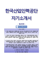 한국산업인력공단자기소개서+면접기출문제,한국산업인력공단(청년인턴)자소서,한국산업인력공단합격자기소개서,한국산업인력공단자소서항목,한국산업인력공단면접질문,한국산업인력공단지원동기-1