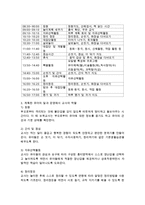 3~5세 유아의 일과 운영 시 유의사항, 일과 운영 계획의 예, 교사의 역할-2