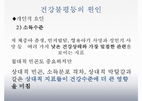 [건강불평등] 건강불평등 - 건강불평등의 개념, 실태, 건강불평등 원인, 외국의 건강불평등 사례및 해결방안-11