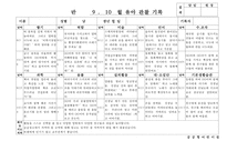 만5세 9월, 10월 관찰일지(18명 분량)-16