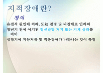 [지적장애 치료방법] 지적장애 - 지적장애 현황, 지적장애 원인, 지적장애 분류, 지적 장애의 치료, 음악치료, 언어치료, 요리치료, 미술치료pptx 수정 다운 홍보-2