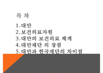 대만지역사회간호, 세계간호, 대만보건의료자원, 대만보건의료체계, 대만보건의료장점, 대만과한국의보건의료차이점-2
