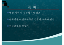 간호학개론, 해방직후간호, 정부수립기간호, 한국전쟁이후간호, 한국간호성장-2
