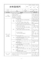 보육실습일지, 만4세 보육실습일지 1-4주-4