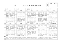 (만4세 관찰일지) 만4세 11월, 12월 관찰일지 17명 분량-14