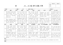 (만4세 관찰일지) 만4세 11월, 12월 관찰일지 17명 분량-15