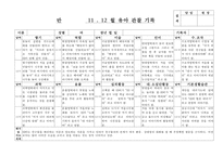 (만4세 관찰일지) 만4세 11월, 12월 관찰일지 17명 분량-16