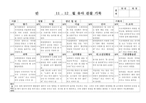 (만4세 관찰일지) 만4세 11월, 12월 관찰일지 17명 분량-17