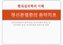 [정신분열증의 음악치료] 정신분열증 원인, 정신분열증 증상, 정신분열증 음악치료 방법-1