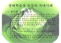 [정책 분석] 생태학습장 개녀, 생태학습장 사례, 생태학습장 조성 특징, 생태학습장 조성 방향, 생태학습장 조성 분석, 생태학습장 조성 제안-5