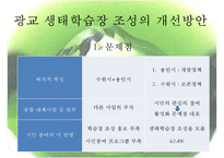[정책 분석] 생태학습장 개녀, 생태학습장 사례, 생태학습장 조성 특징, 생태학습장 조성 방향, 생태학습장 조성 분석, 생태학습장 조성 제안-20