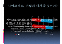 [사이코패스 관련 정책] 사이코패스의 개념, 사이코패스의 원인, 심신상실과 사이코패스, 미국법제와의 비교, 사이코패스의 처벌 및 치료감호-19