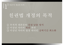 [PPT 발표자료][친권제도 개선] 친권제도의 개념, 친권제도의 특징, 친권제도 개선의 필요성, 친권제도 정책 문제, 친권제도 대안, 친권제도 형성, 친권제도 결론-5
