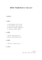 메트로섹슈얼(Metro-Sexual)에 대해서-1