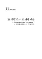 [독후감] `역사앞에서`를 읽고-1