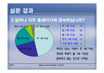 [매스컴] 학교홈페이지이용에 관한 연구(이용과 충족이론)-13