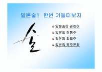 [일본문화] 일본술에 대해서-2