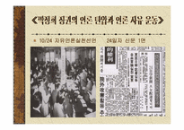 [언론학] 동아일보 `백지광고사태`와 격려광고- 박정희군사정권시기 언론자유운동-7