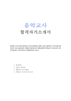 음악교사자기소개서 음악교사자소서합격예문/기간제음악교사·방과후음악교사 자기소개서 초등학교음악교사 자소서 중학교음악교사자기·소개서음악교사합격자소서-1