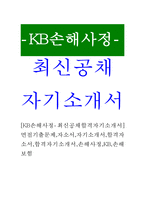 [KB손해사정-최신공채합격자기소개서]면접기출문제,자소서,자기소개서,합격자소서,합격자기소개서,손해사정,KB,손해보험-1