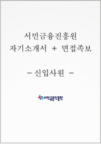 서민금융진흥원 자소서+면접-1