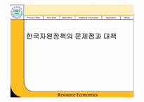 [경제학] 한국자원정책의 문제점과 대책-1